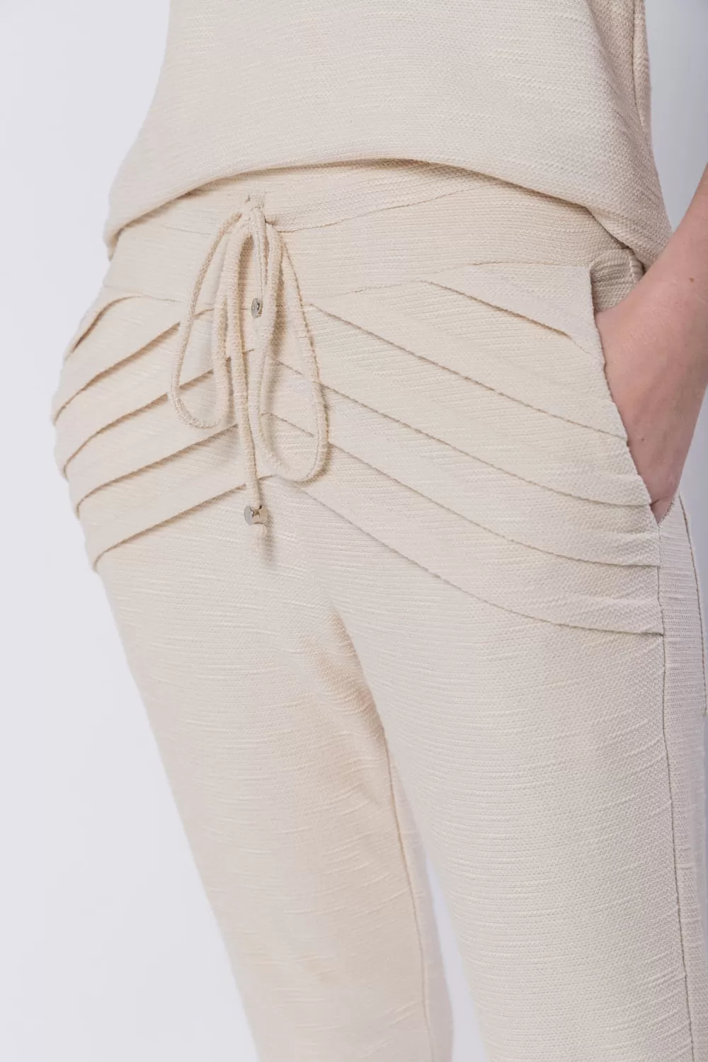 Hidrogênio - MARIANA JOGGER PANTS LIGHT BEIGE - 18448511