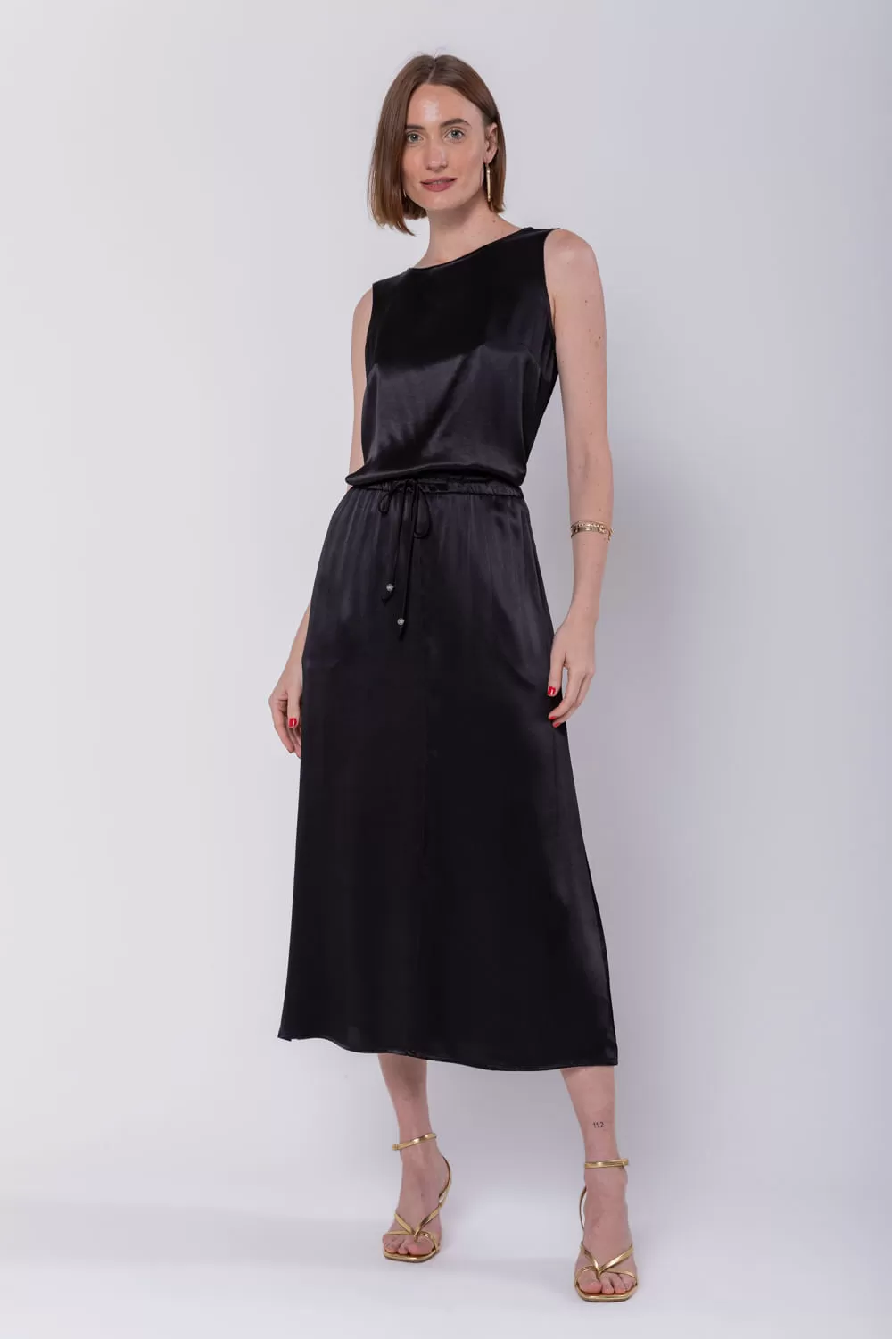Hidrogênio - STRAIGHT MIDI SKIRT WITH BLACK POCKET - 19699001