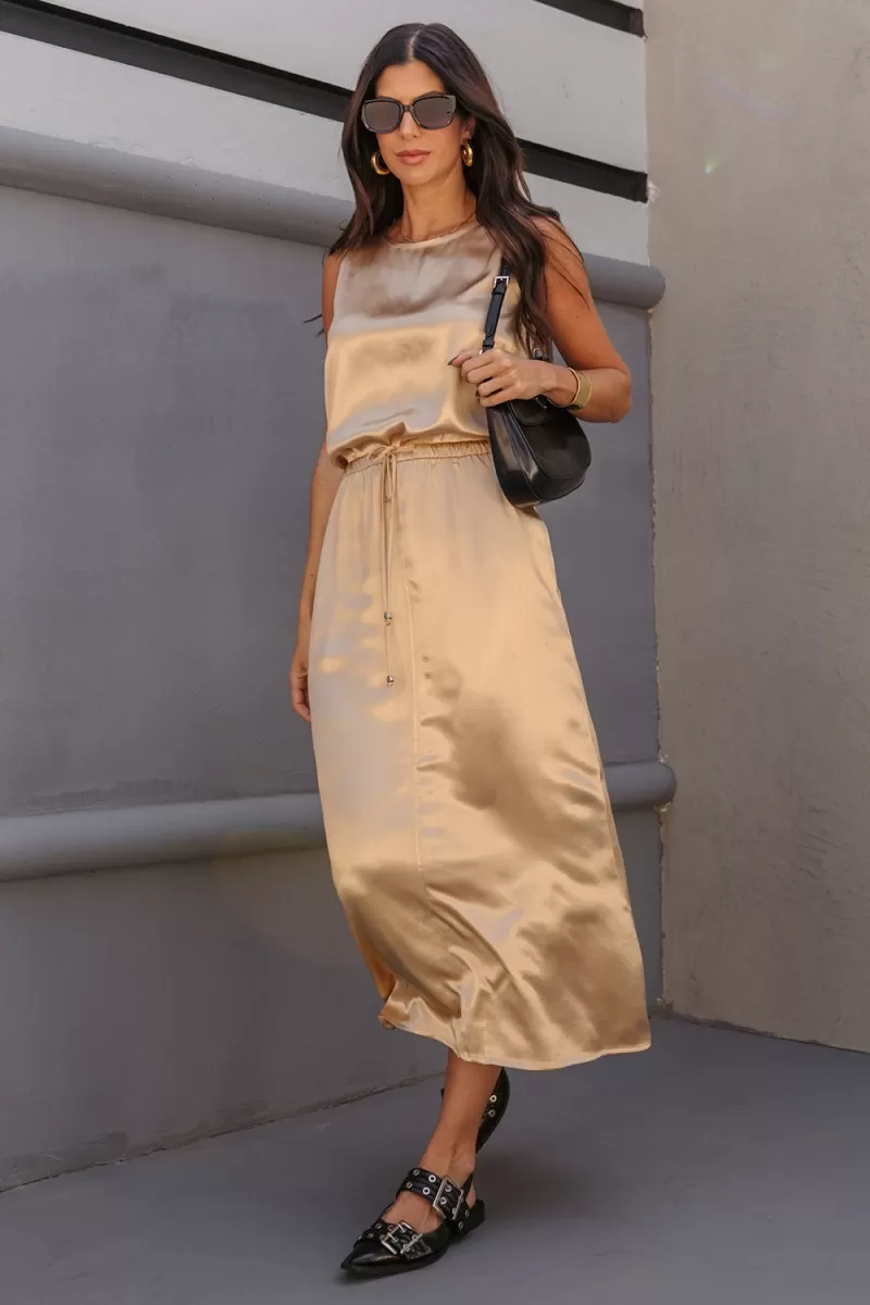 Hidrogênio - SAIA RETA MIDI C/ BOLSO FLUITY TRIGO - 19699343