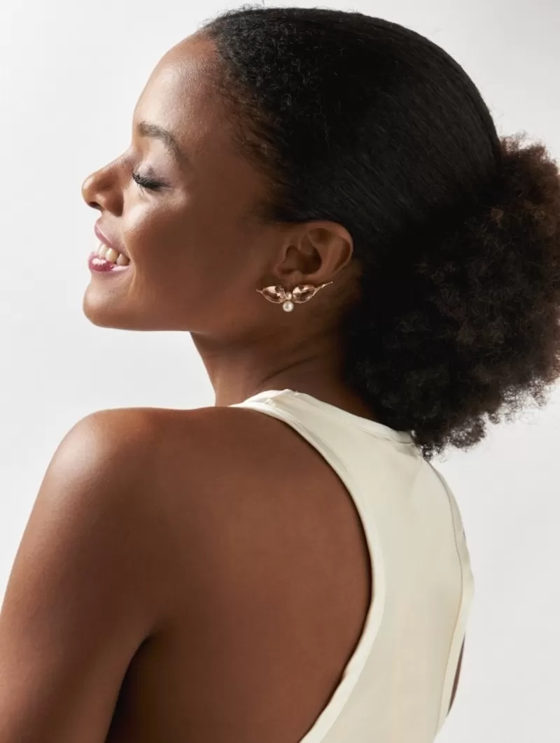 Mikabe - Brinco Ear Cuff Cristal Morganita - MK1636