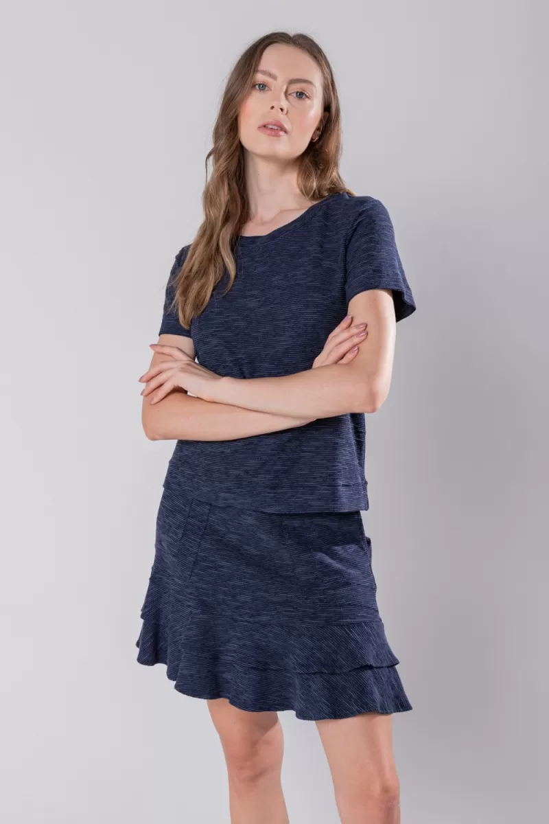 Hidrogênio - BLUSA DECOTE REDONDO MARINHO - 19813004