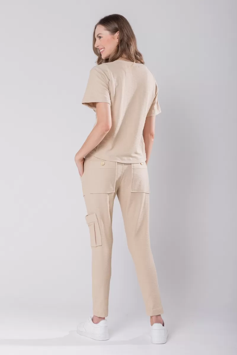 Hidrogênio - MARILENY LEATHER JOGGER PANTS - 19757