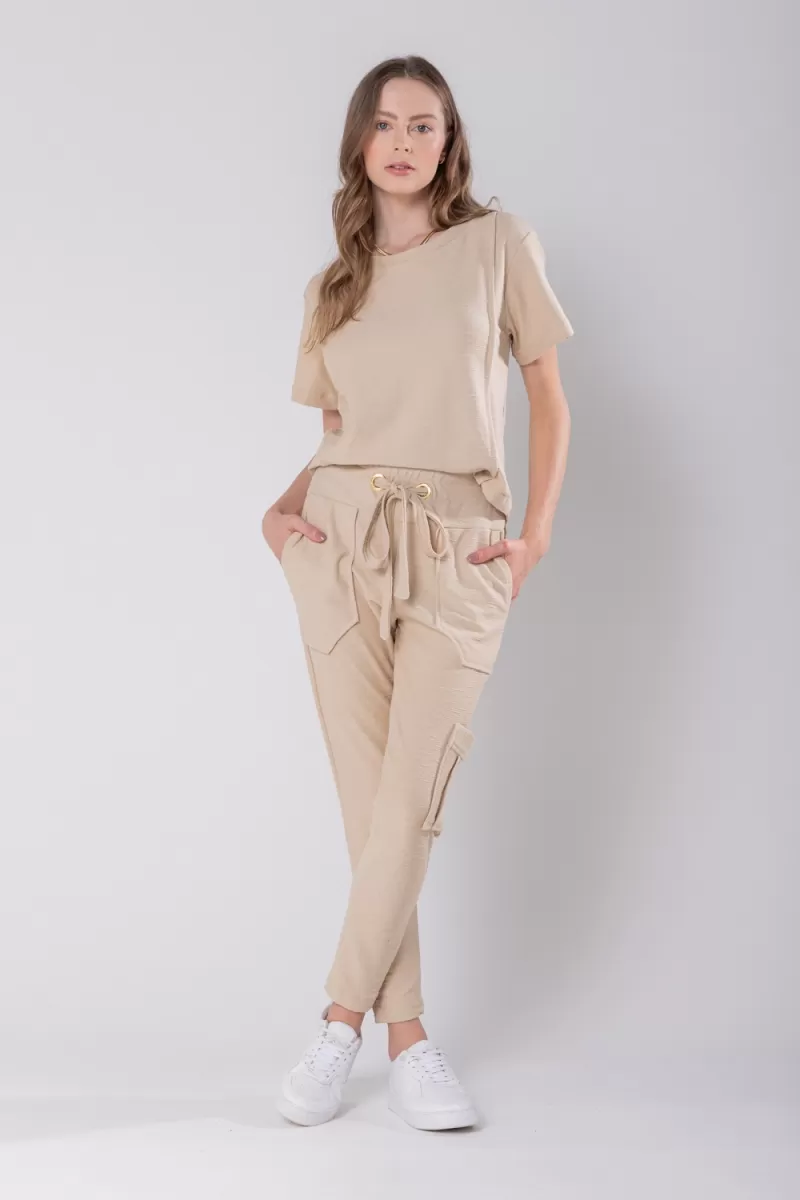 Hidrogênio - MARILENY LEATHER JOGGER PANTS - 19757