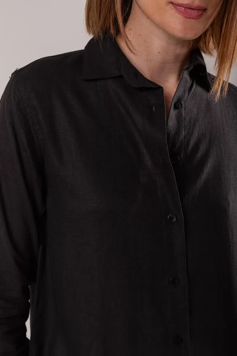 Hidrogênio - BLACK LIGHT LINEN SHIRT - 19744001