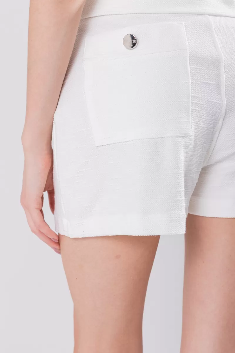 Hidrogênio - SHORTS SKIRT WITH CANALETA OFF WHITE - 19808018