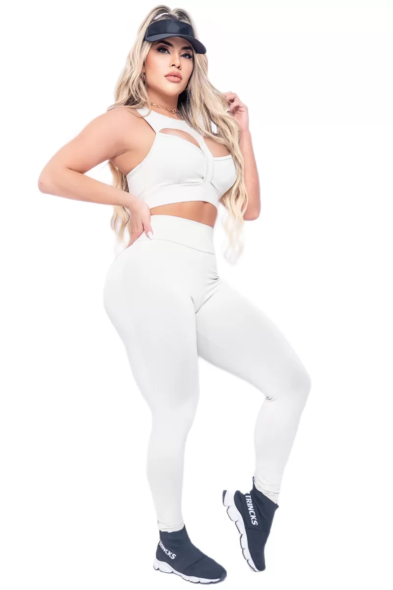 Trincks - Conjunto Legging e Top Basic Woman Nude - 