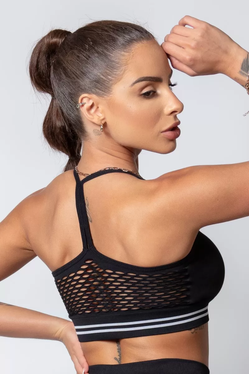 Hipkini - Black Sporty Style Top with Cutouts - 33330282