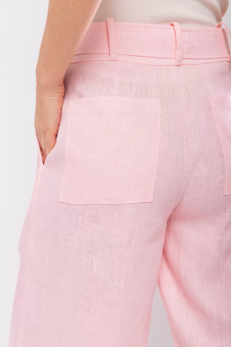 Hidrogênio - BERMUDA LONGA DE LINHO PURO GLOSSY - 19851