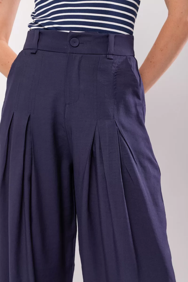 Hidrogênio - CALÇA PANTALONA COM DUAS PREGAS MARIANNE MARINHO - 19769004