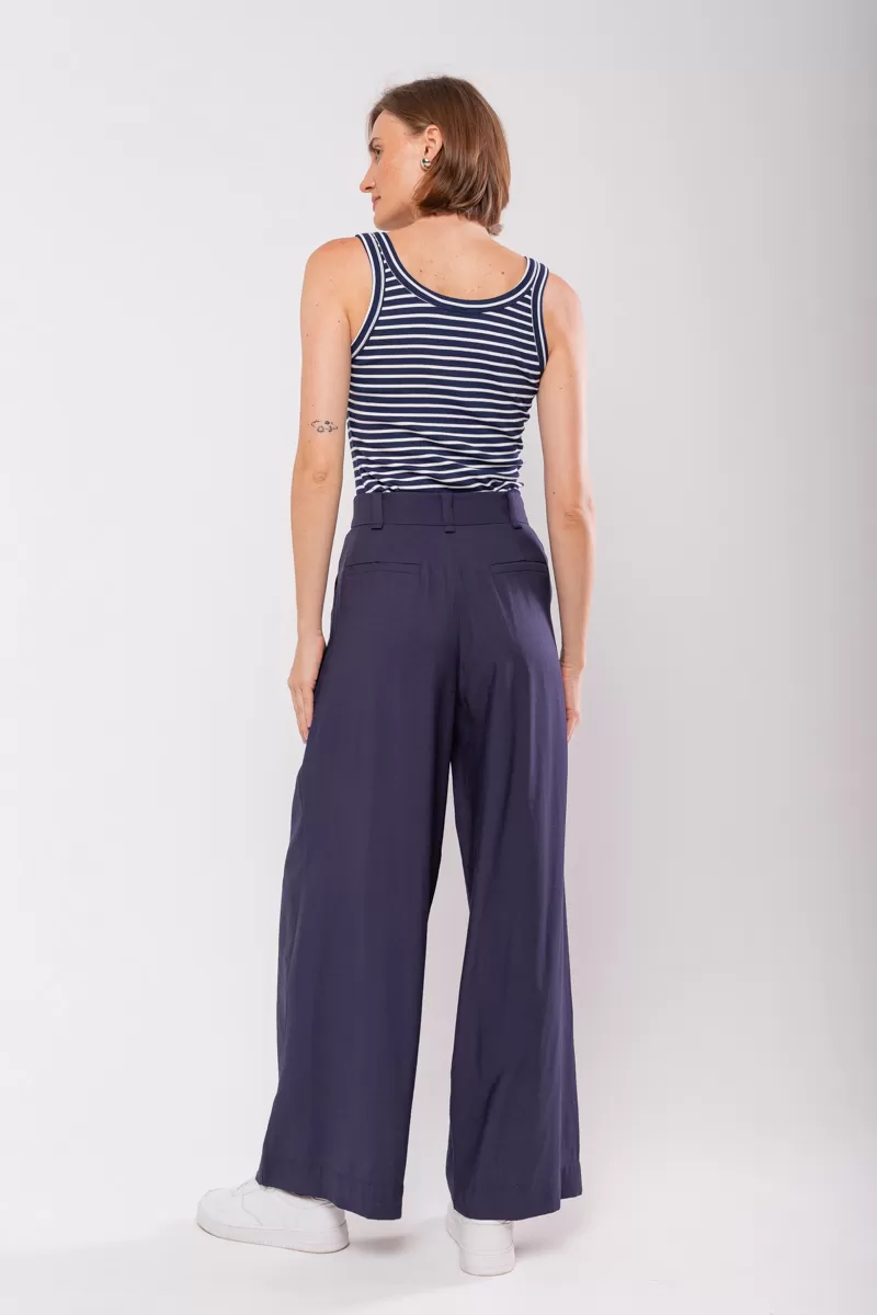 Hidrogênio - CALÇA PANTALONA COM DUAS PREGAS MARIANNE MARINHO - 19769004