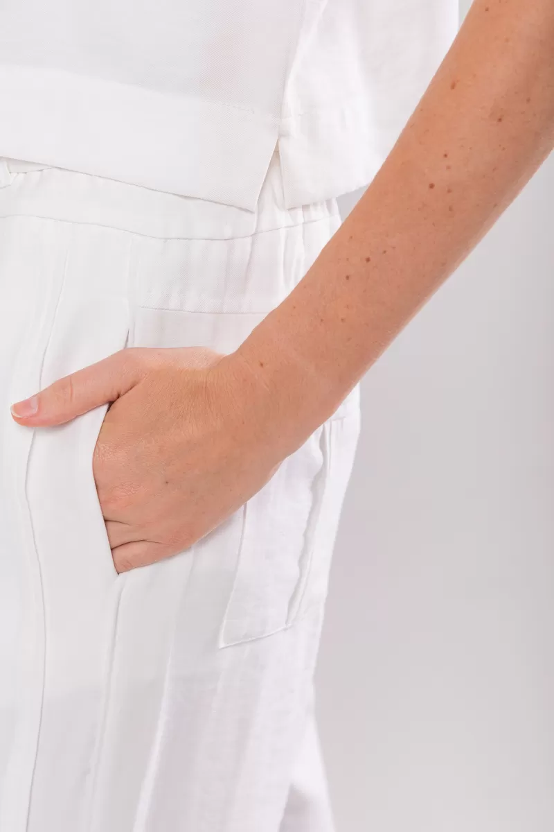 Hidrogênio - TAILORED BLOUSE WITH V-NECK OFF WHITE - 19823018