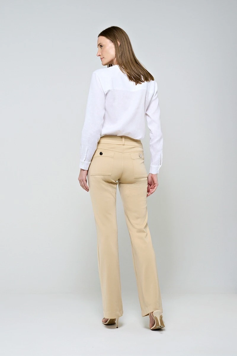 Hidrogênio - CALÇA FLARE AMORA CREME - 19507016