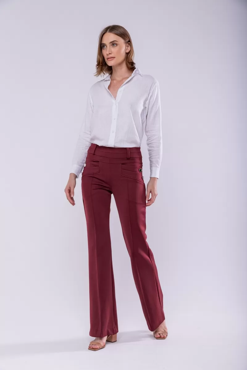 Hidrogênio - CALÇA FLARE AMORA BORDO - 19507097