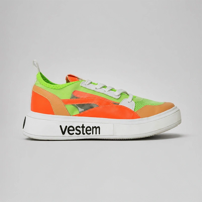 Vestem - Frida Multicolor Neon Green/Orange Sneakers - TE20.C0498