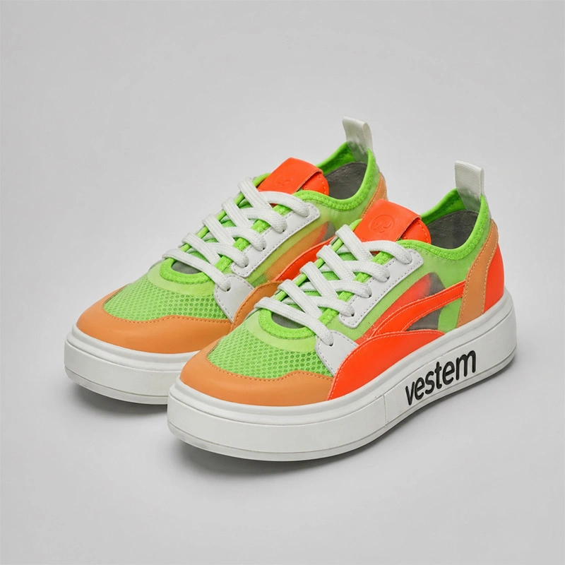 Vestem - Frida Multicolor Neon Green/Orange Sneakers - TE20.C0498
