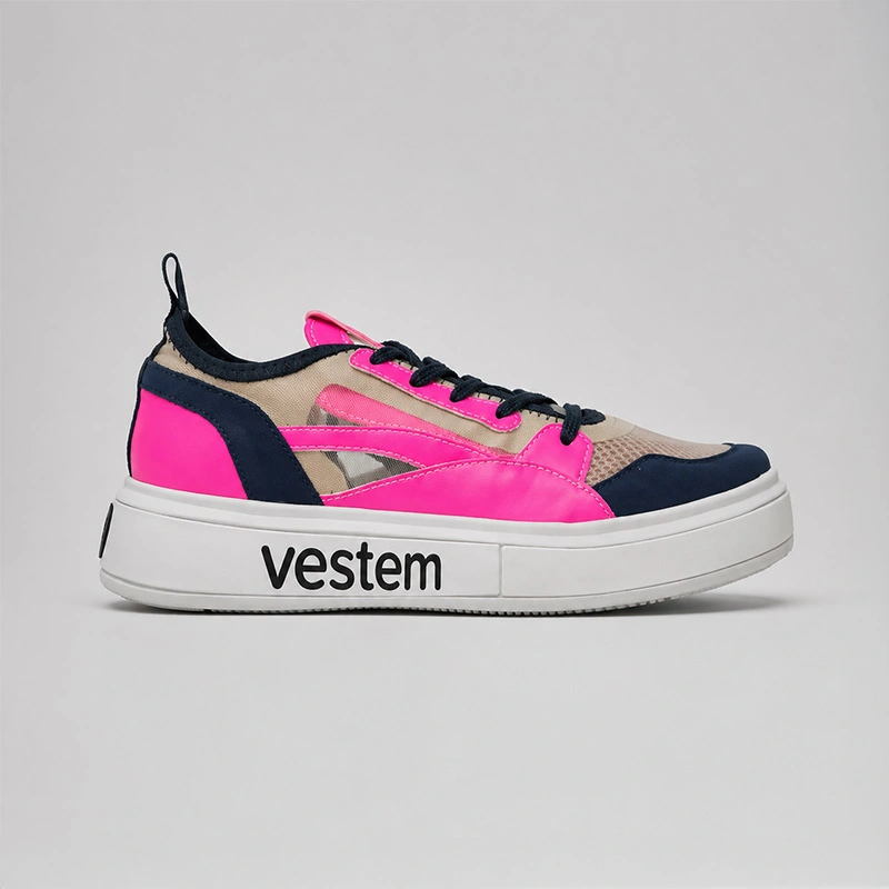Vestem - Frida Multicolor Navy/Pink Neon Sneakers - TE20.C0500