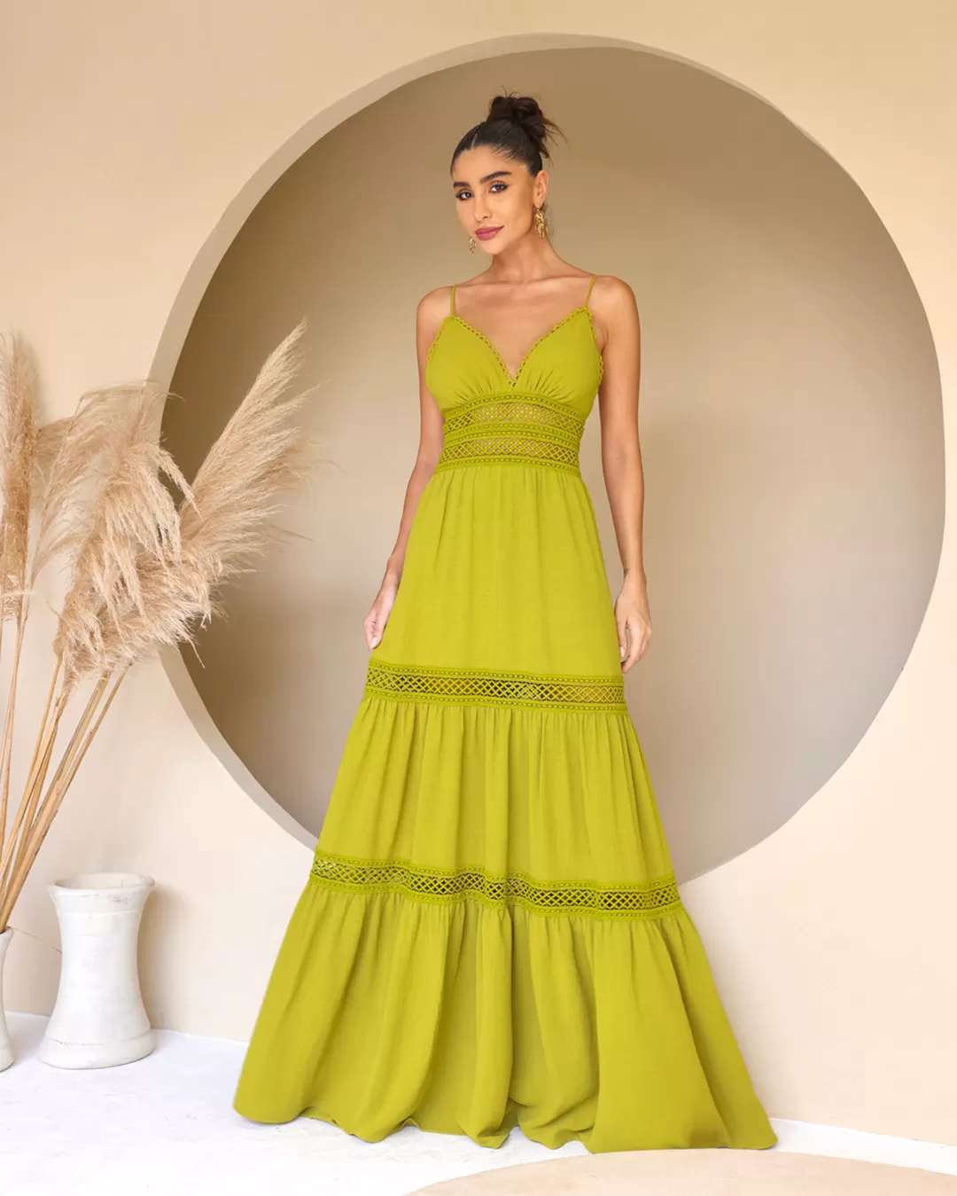 Dot Clothing - Dress Dot Clothing Long Strap Green - 2137VERDE