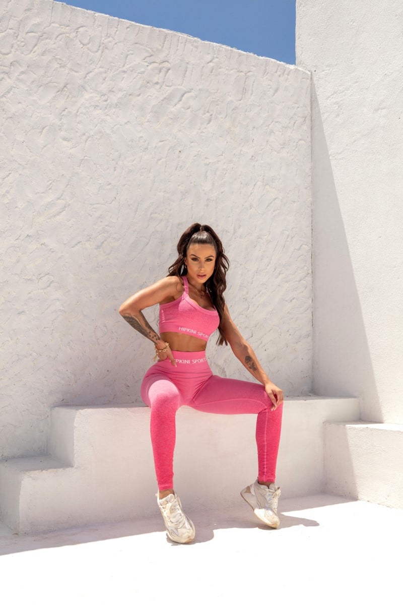Hipkini - Strong Seamless Gradient Pink Legging - 33330462