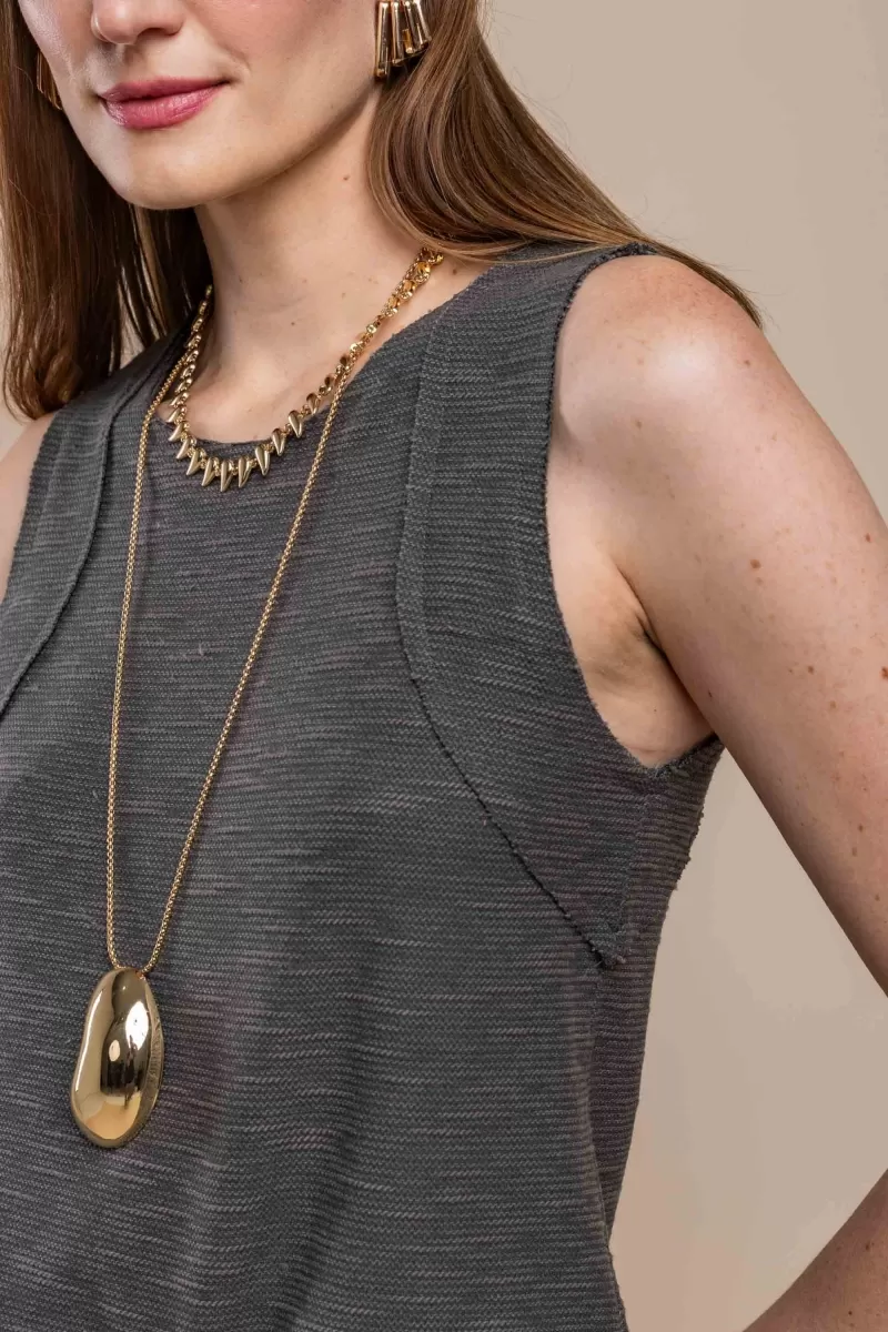 Hidrogênio - GRAY THREAD TANK - 19806030