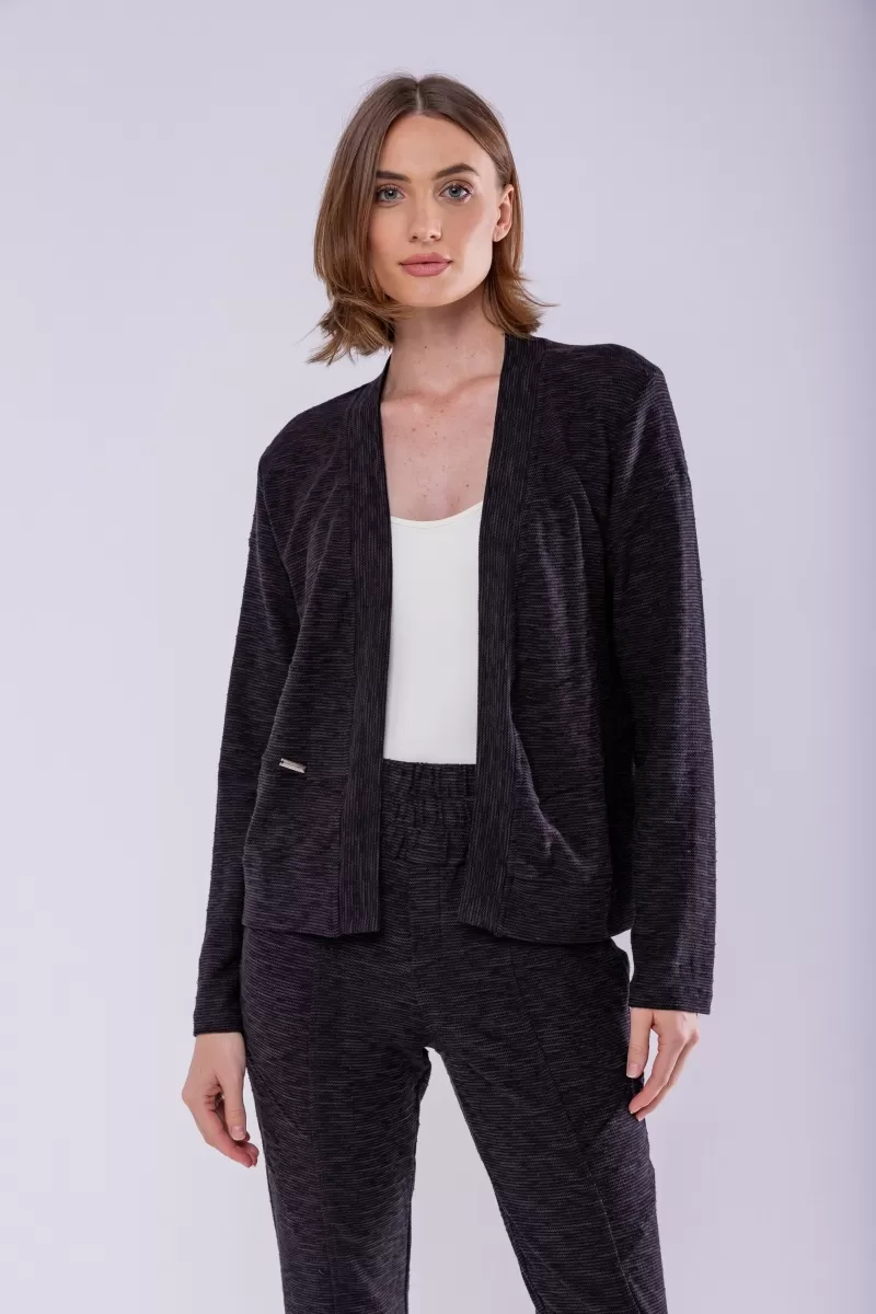 Hidrogênio - JACKET WITH CUTOUTS BLACK - 19916001