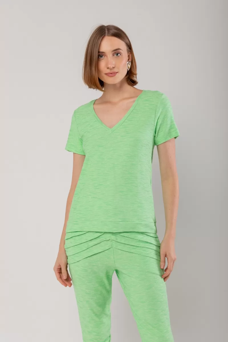 Hidrogênio - CAMISETA MANGA CURTA MOLETON VERDE MAR - 18455512