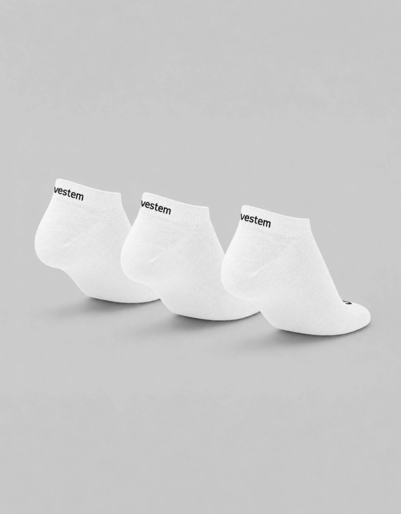Vestem - Kit C/3 Meia Soquete C/des Vestem Branco - KITMEI13.C0001