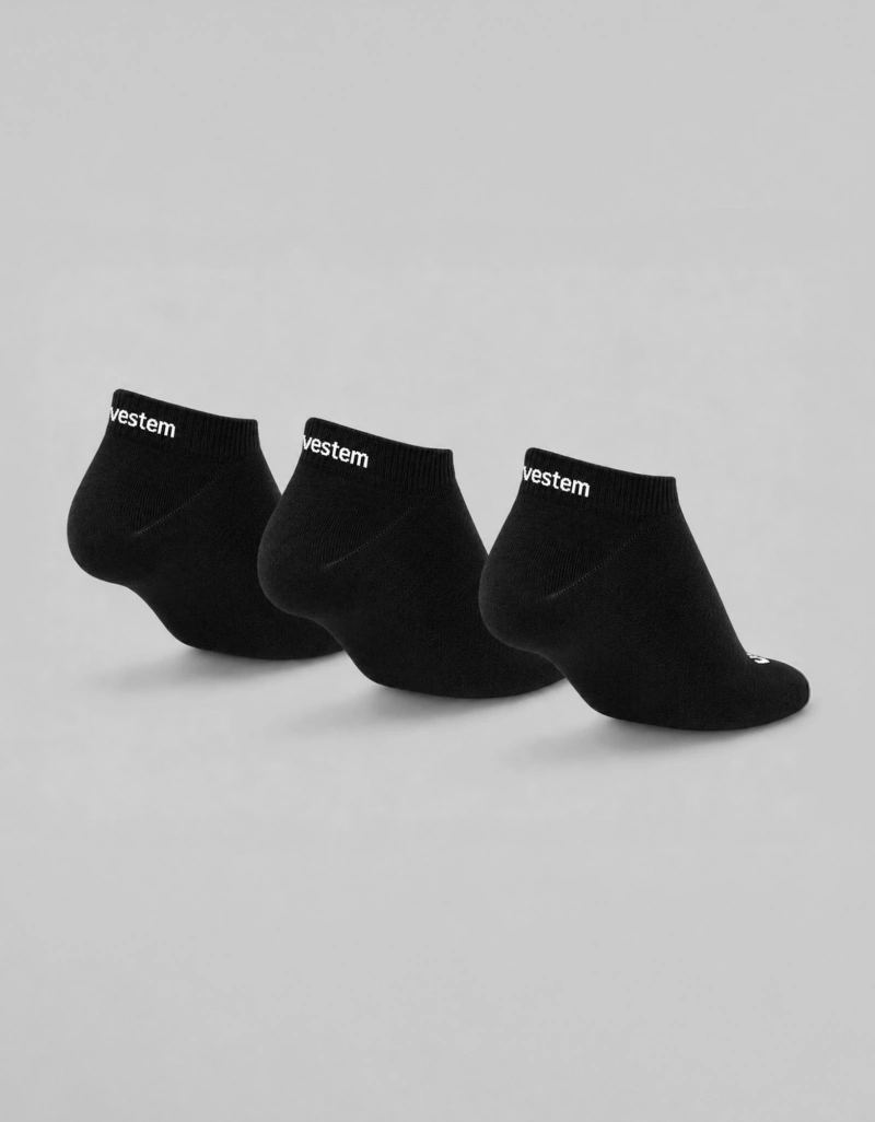 Vestem - Kit C/3 Meia Soquete C/des Vestem Preto - KITMEI13.C0002