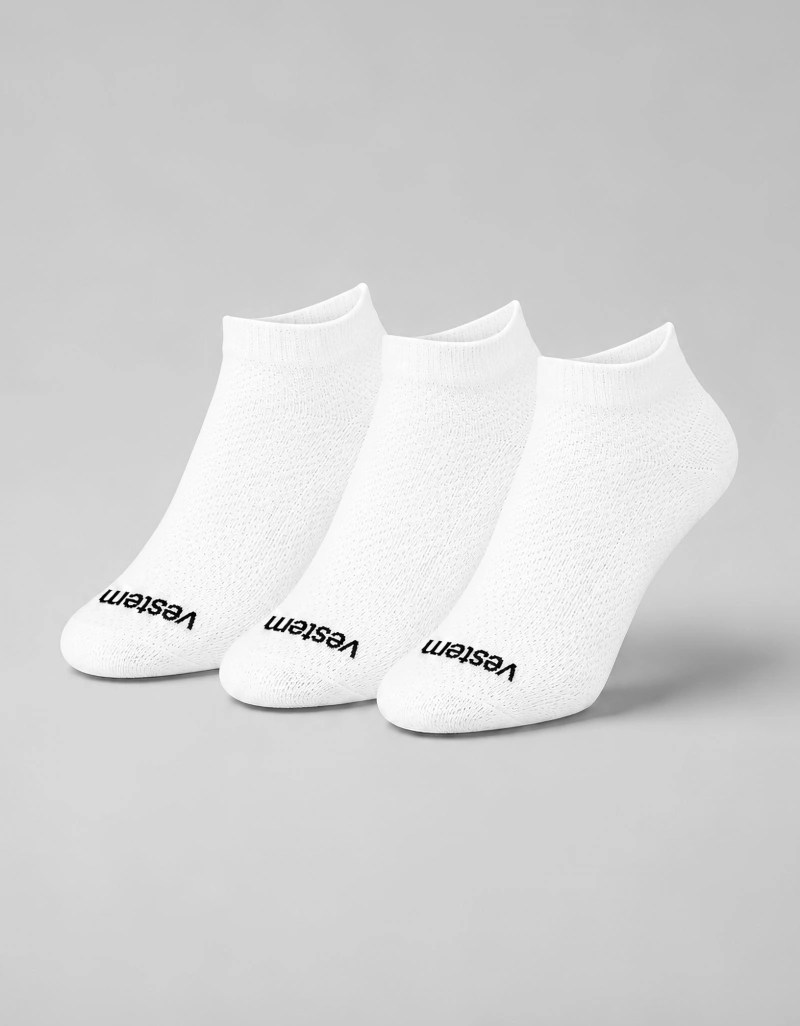 Vestem - Kit C/3 Meia Sapatilha Rendada Vestem Branco - KITMEI14.C0001