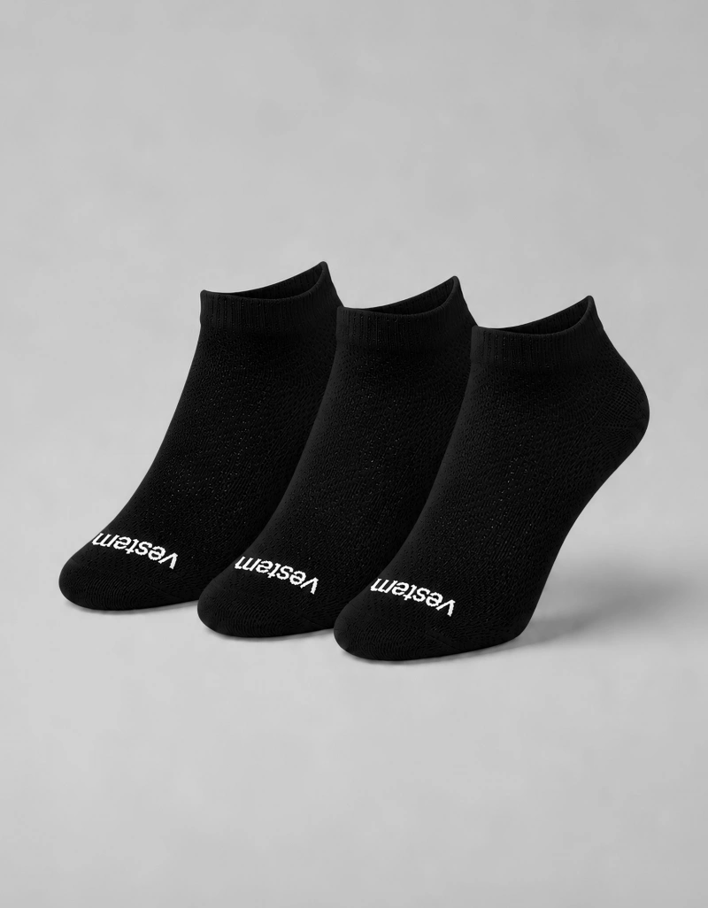Vestem - Kit C/3 Socks Vestem Preto lace sneaker - KITMEI14.C0002