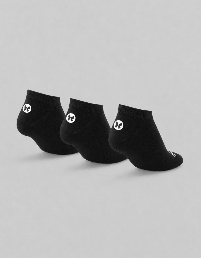 Vestem - Kit C/3 Running Socks Wear Black - KITMEI16.C0002