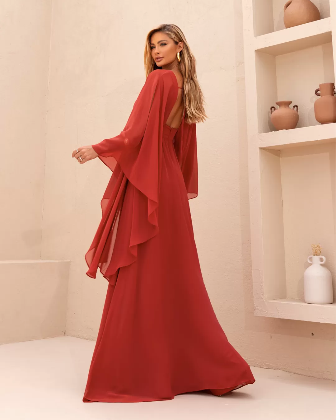 Dot Clothing - Vestido Dot Clothing Longo Terra - 2056TERRA