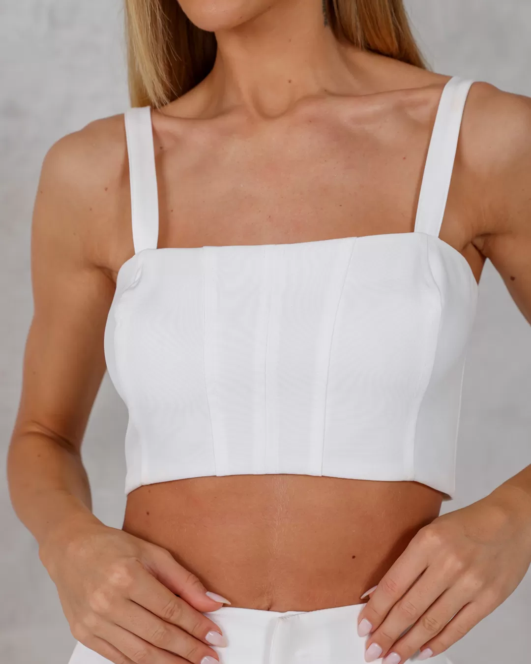 Dot Clothing - Set Dot Clothing Pants and Cropped Offwhite - 2240OFF