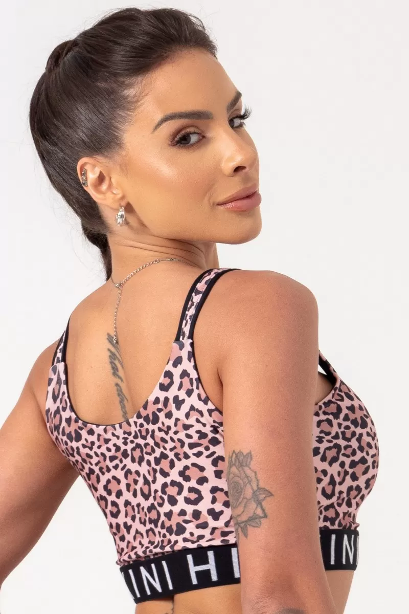 Hipkini - Top Movement Estampa Animal Print Onça Marrom - 33330433