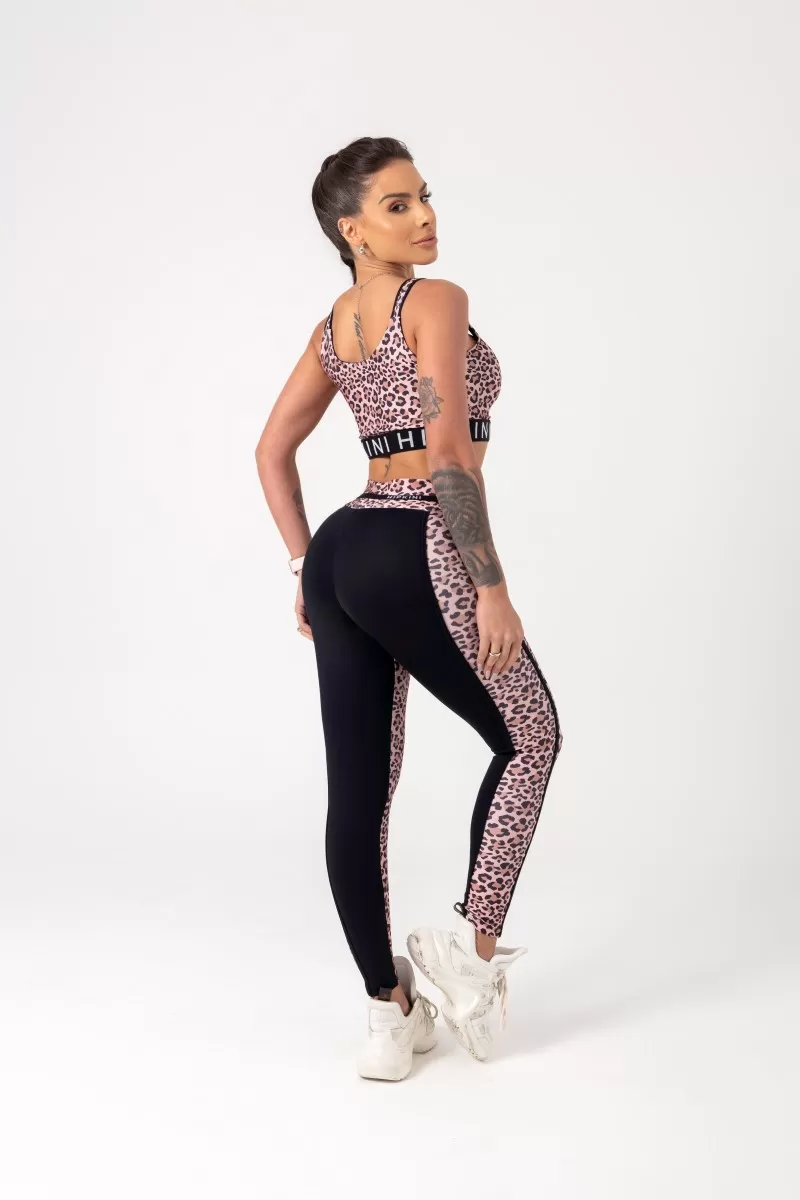 Hipkini - Top Movement Estampa Animal Print Onça Marrom - 33330433