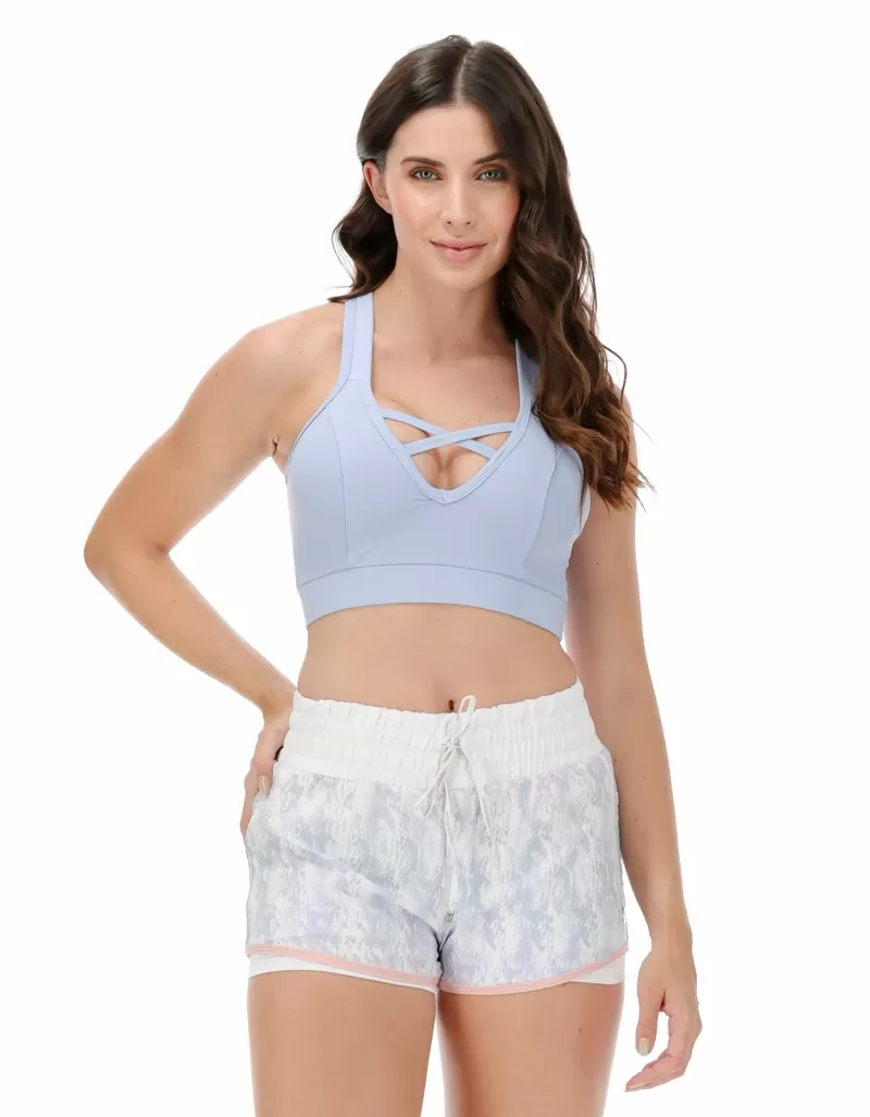 Vestem - Set Sports bra and Shorts Argelia Azul Garoa - CJ50.C0244