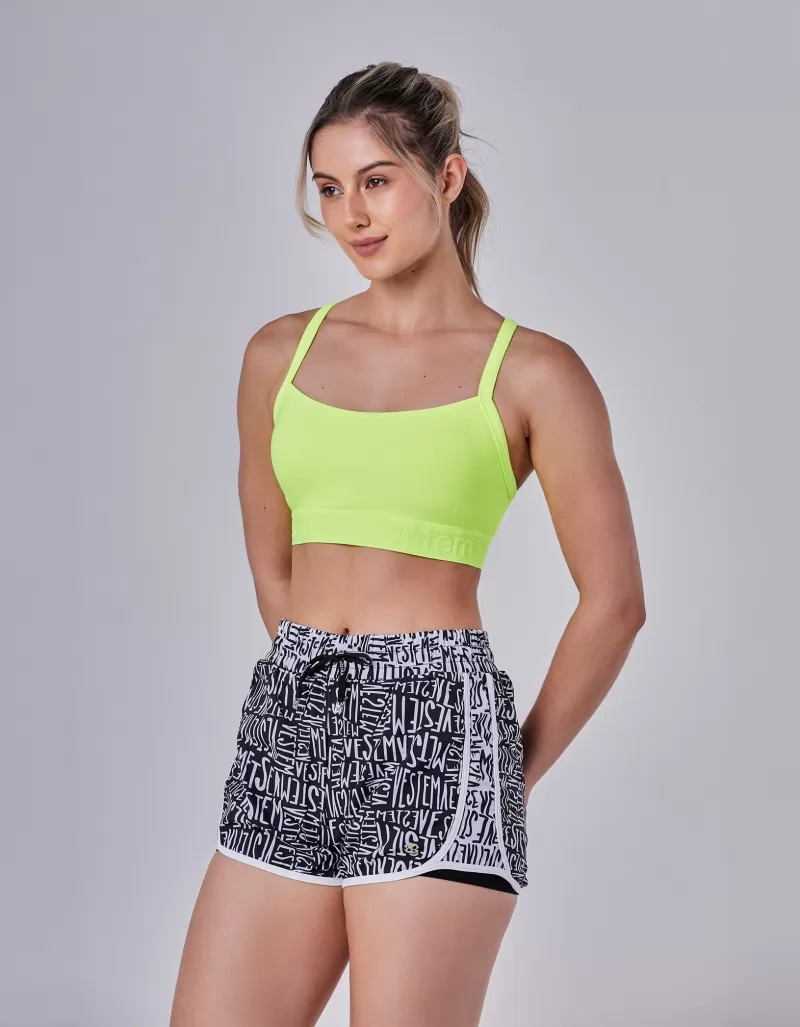 Vestem - Conjunto Top e Shorts Male Amarelo Neon - CJ60.C0009