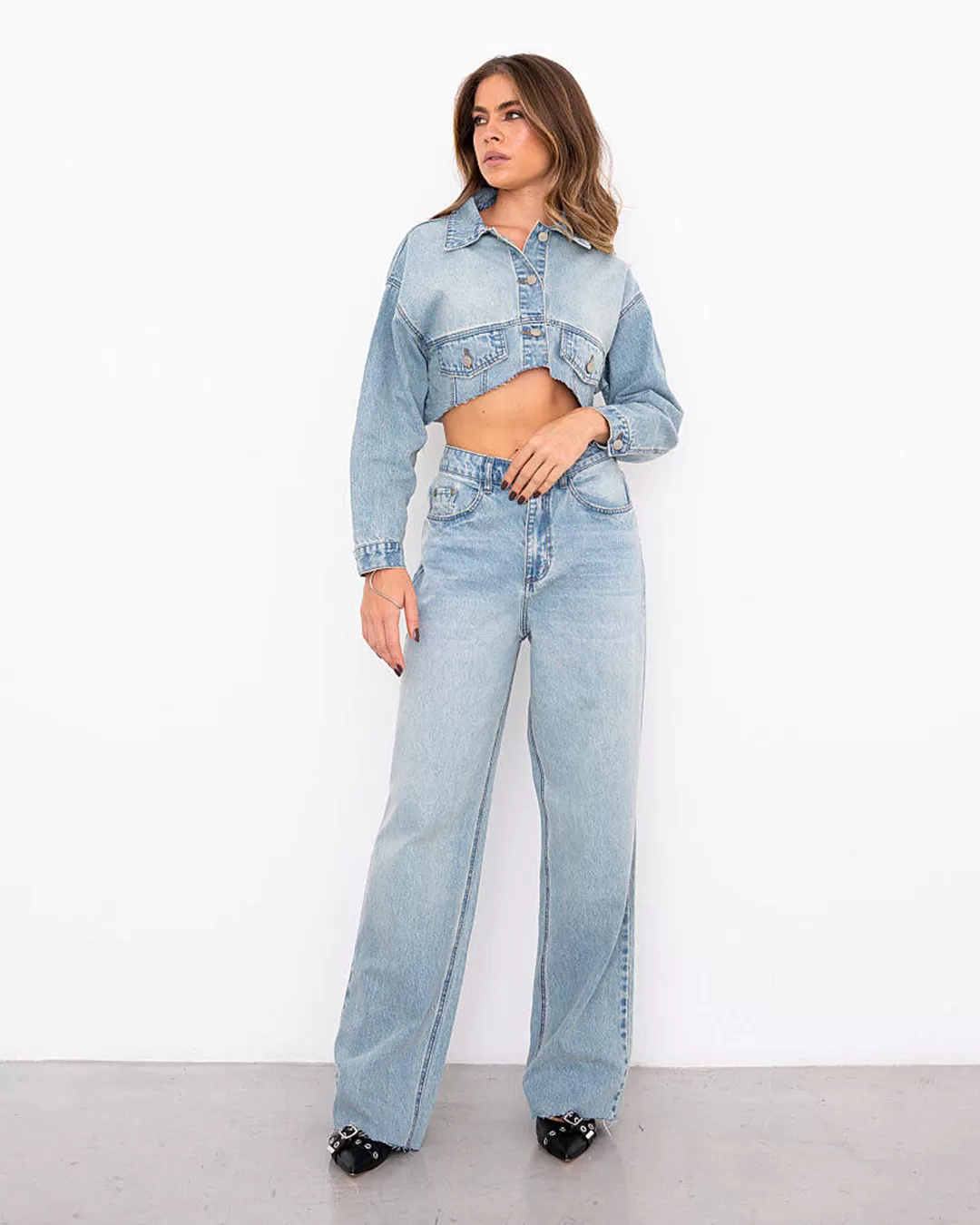 Alcance Jeans - Pants Reach Wide Leg Jeans Light Blue - 08146AZCL