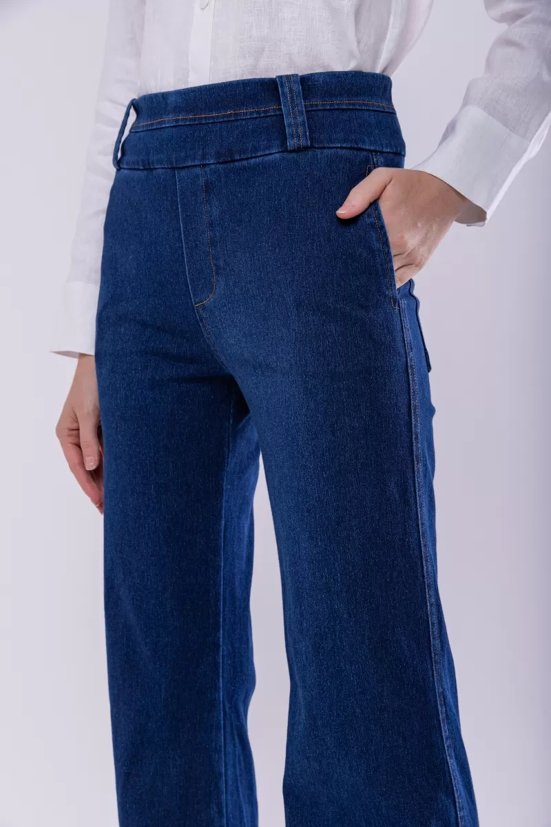 Hidrogênio - PETRA JEANS STRAIGHT PANTS - 19898042
