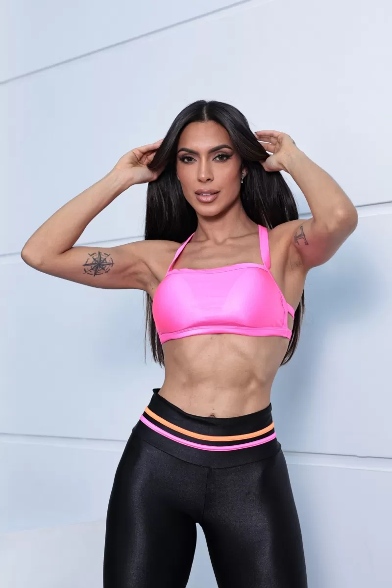 Canoan - Legging Sweet Black Orange and Pink - 11608