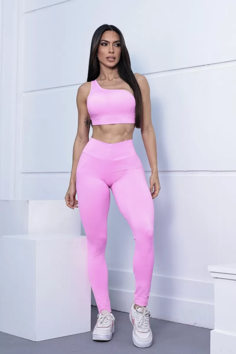 Canoan - Ice Cream Pink V Ap Waistband Legging - 11820