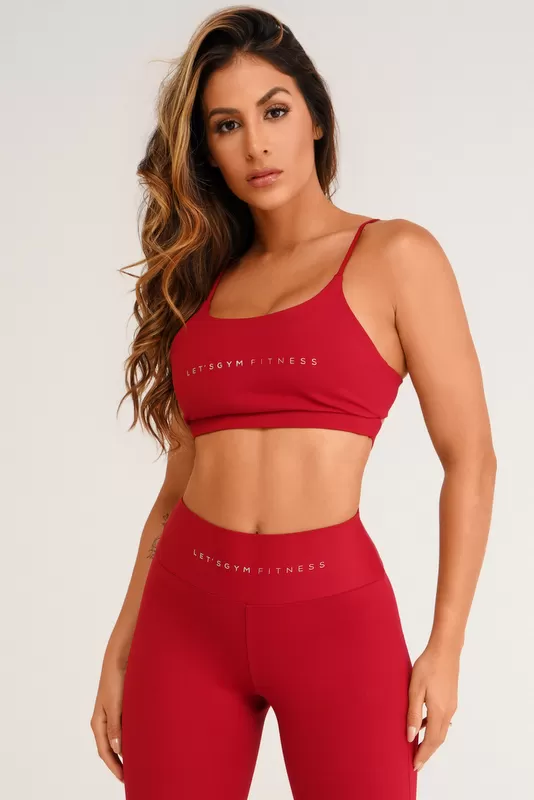 Lets Gym - Top Hyper Bordo - 2187ABD
