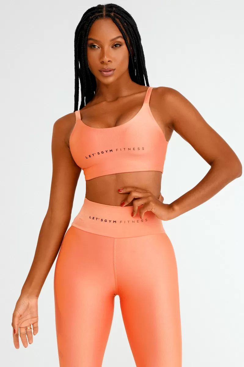 Lets Gym - Top Elevated Basic Orange - 1856BOR
