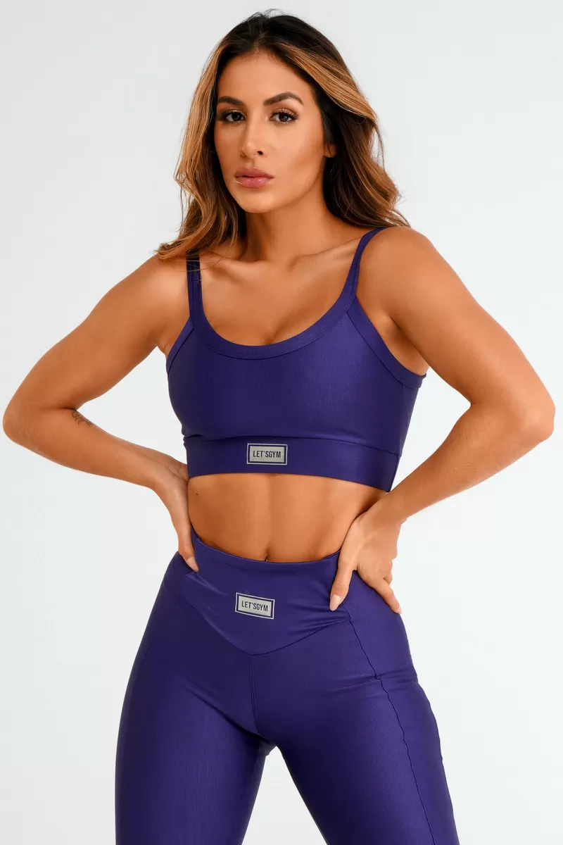 Lets Gym - Top Bright Azul - 2141BAZE