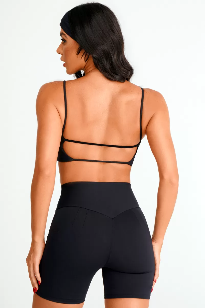 Lets Gym - Top Basic Velocity Black - 2409PT