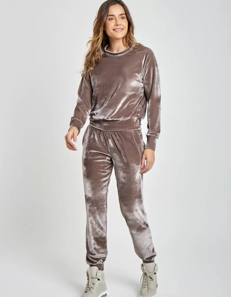 Vestem - Long Sleeve Pants and Shirt Set Celina Beige - CJ28.C0040