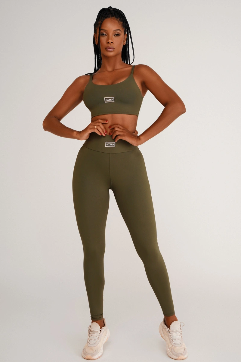 Lets Gym - Legging Basic Colors Green - 1713EVDM
