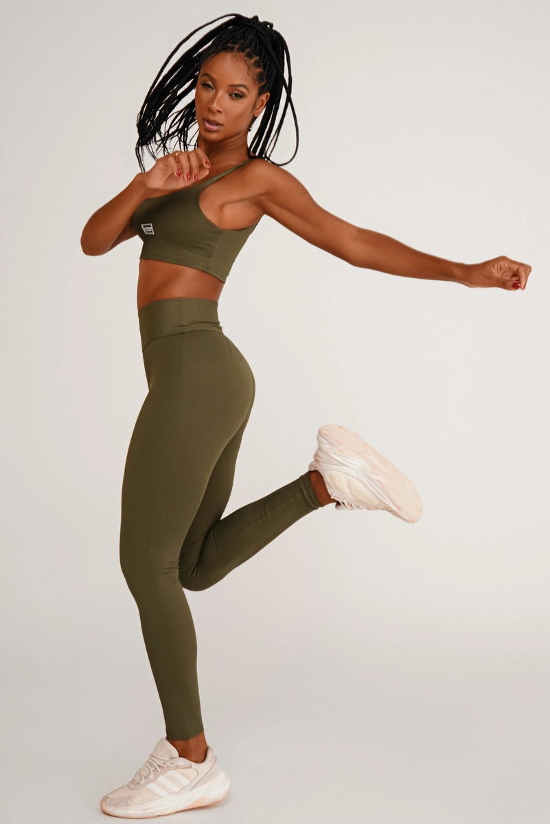 Lets Gym - Legging Basic Colors Green - 1713EVDM