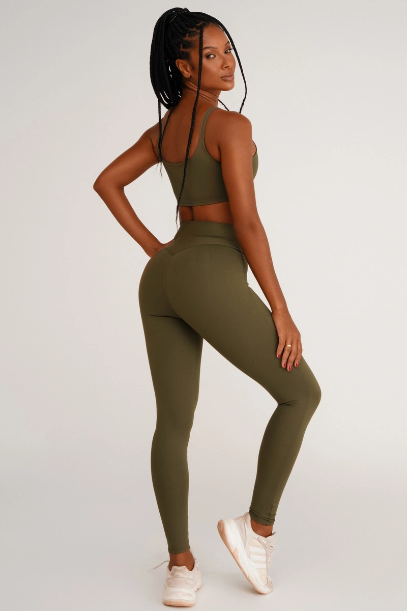 Lets Gym - Legging Basic Colors Green - 1713EVDM