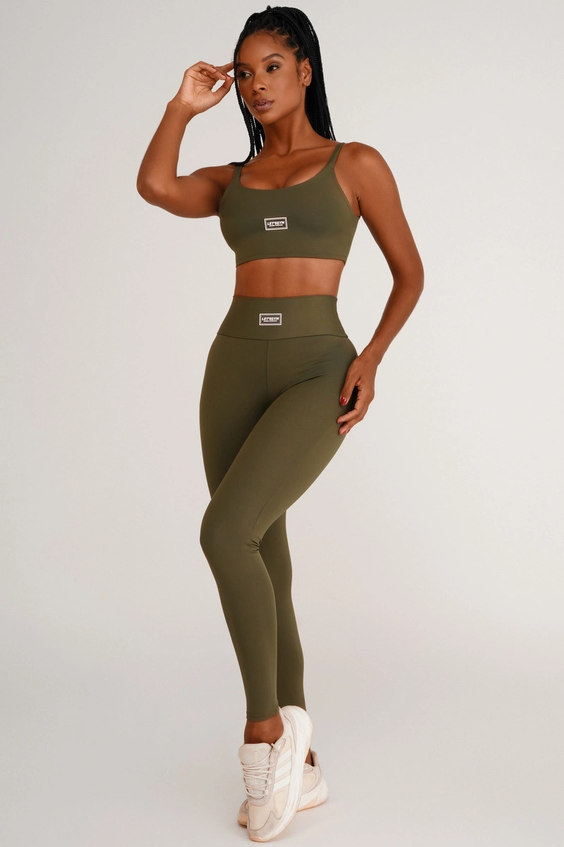 Lets Gym - Legging Basic Colors Green - 1713EVDM