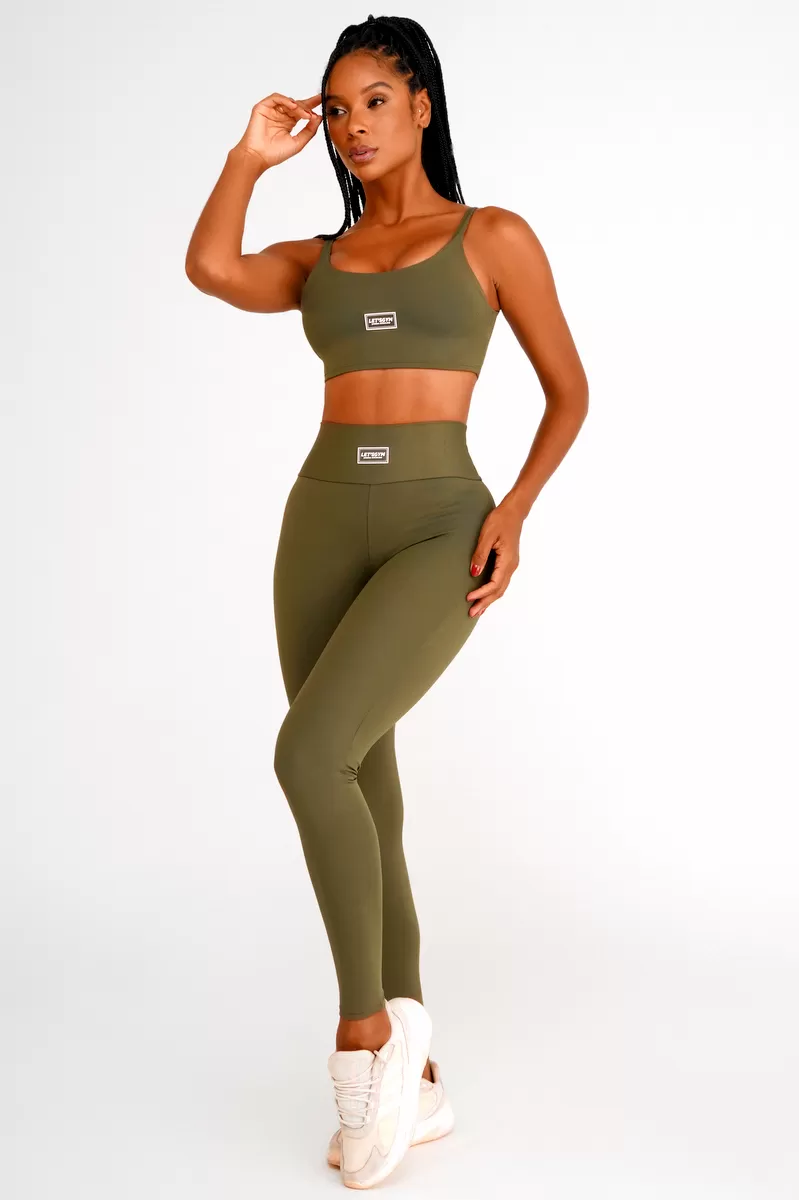 Lets Gym - Legging Basic Colors Green - 1713EVDM